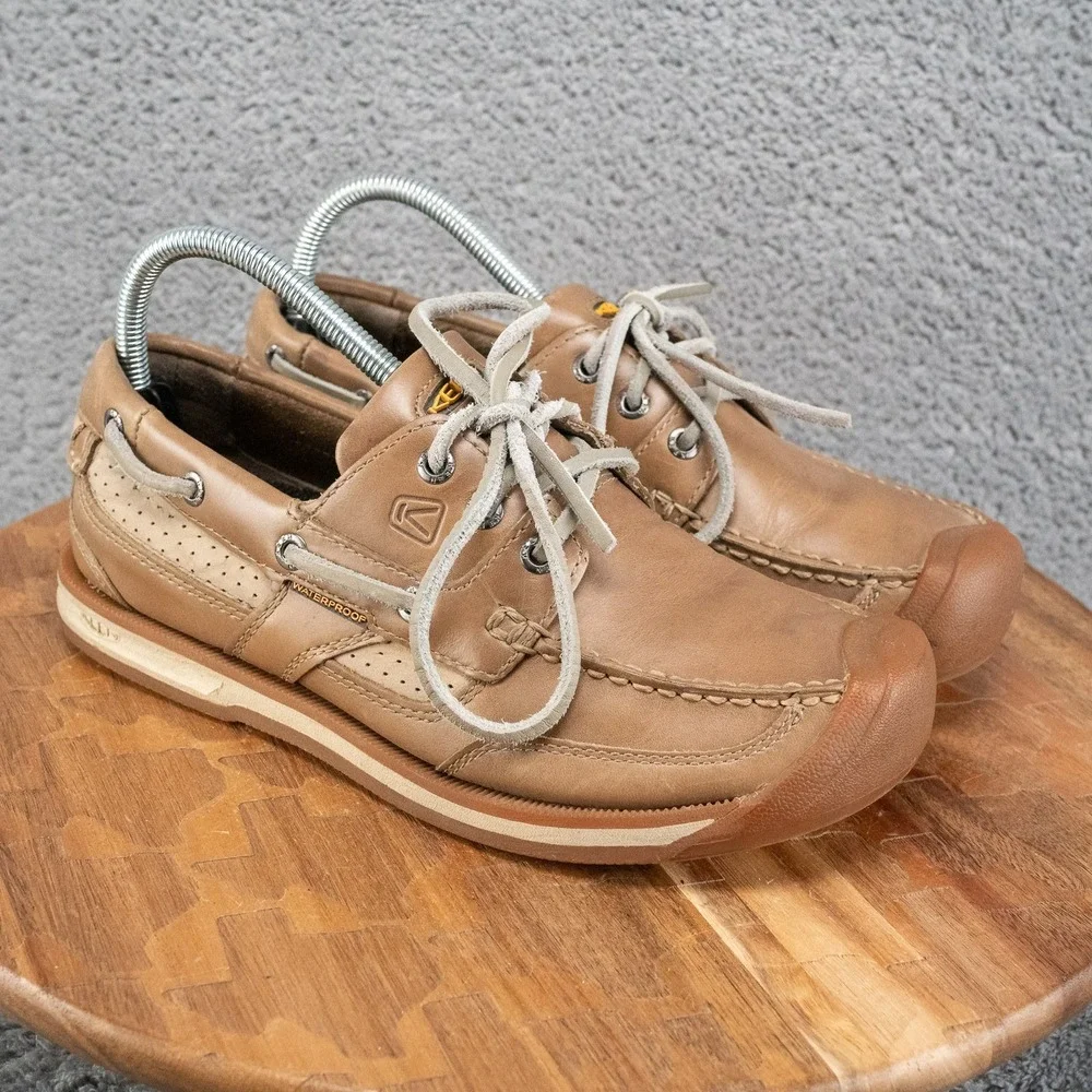 Keen Newport Boat Shoes Leather 1002901 Mens US 7.5 Waterproof Men's